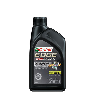 CASTROL EDGE HIGH MILEAGE FULL SYNTHETIC SAE 10W-30 1QT (6 pack)
