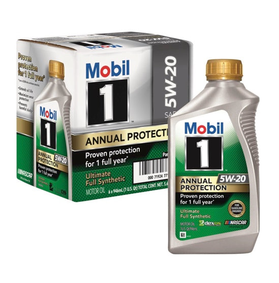 MOBIL 1™ ANNUAL PROTECTION 5W-20  (20k) 6 pack