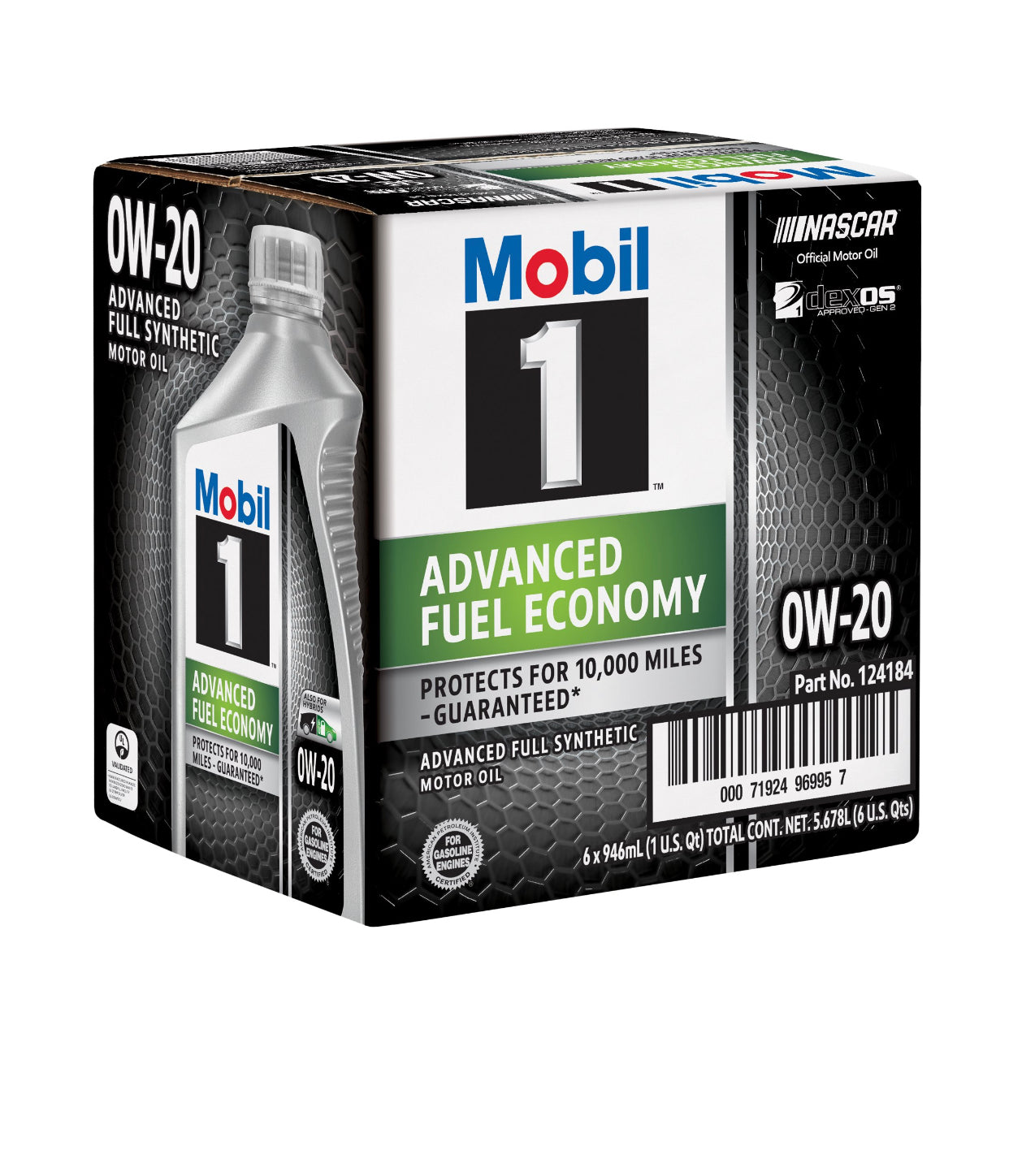 MOBIL 1 ADVANCED ECONOMY PROTECTS FOR 10.000 MILES 0W-20 1QT (6 pack)