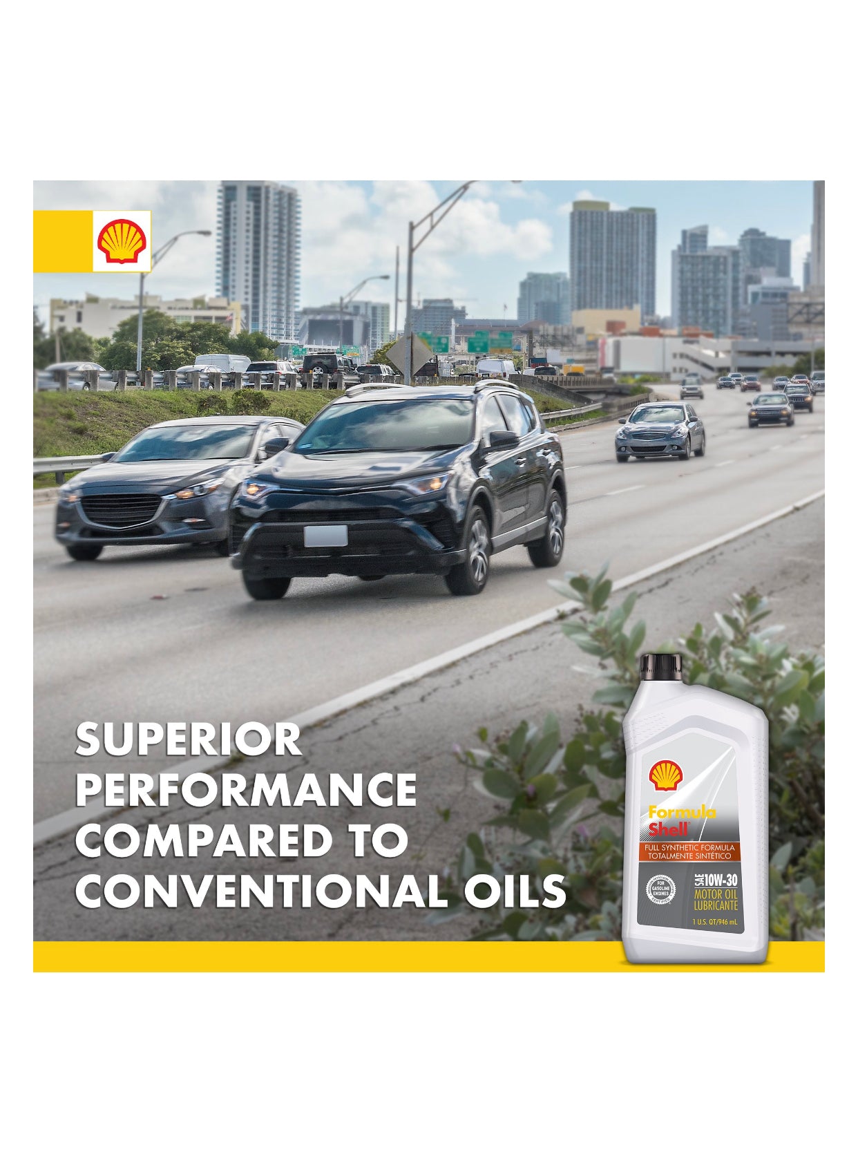 FORMULA SHELL FULL SYNTHETIC SAE 10W-30 1QT (6 pack)