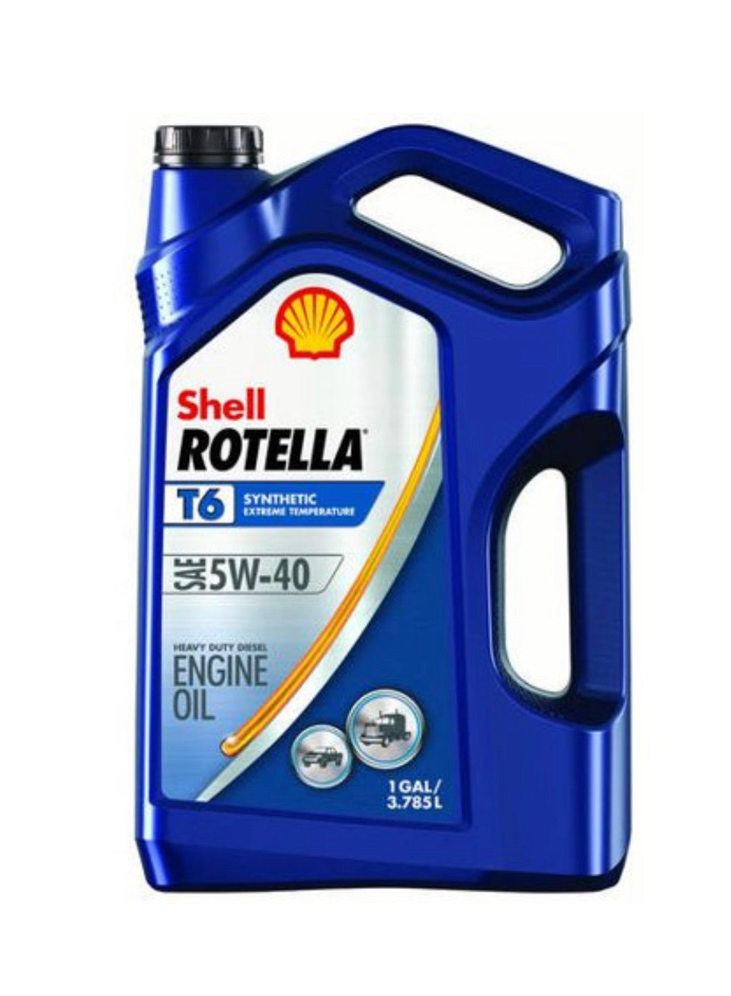 SHELL ROTELLA T6 SYNTHETIC EXTREME TEMPERATURE SAE 5W-40 1GAL (3 pack)