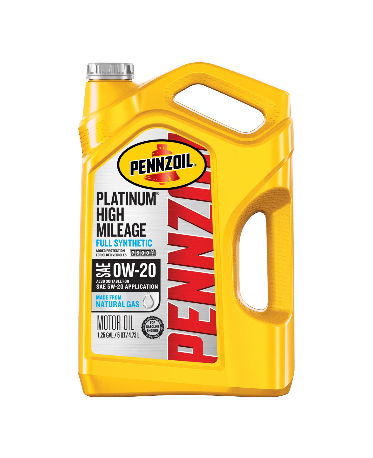 PENNZOIL HIGH MILEAGE FULL SYNTHETIC SAE 0W-20 5QT (3 pack)