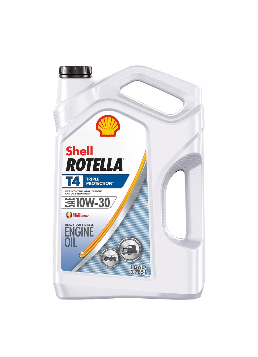 SHELL ROTELLA T4 TRIPLE PROTECTION SAE 10W-30 1GAL (4 pack)