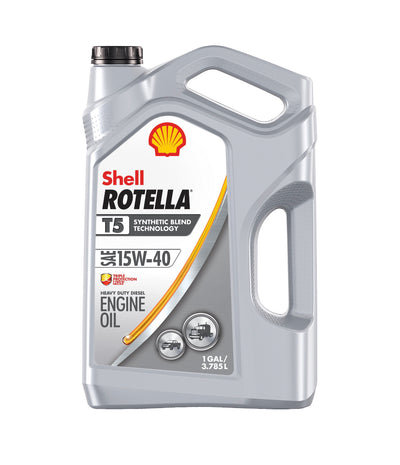 SHELL ROTELLA T5 SYNTHETIC BLEND THECHNOLOGY SAE 15W-40 1GAL (4 park)
