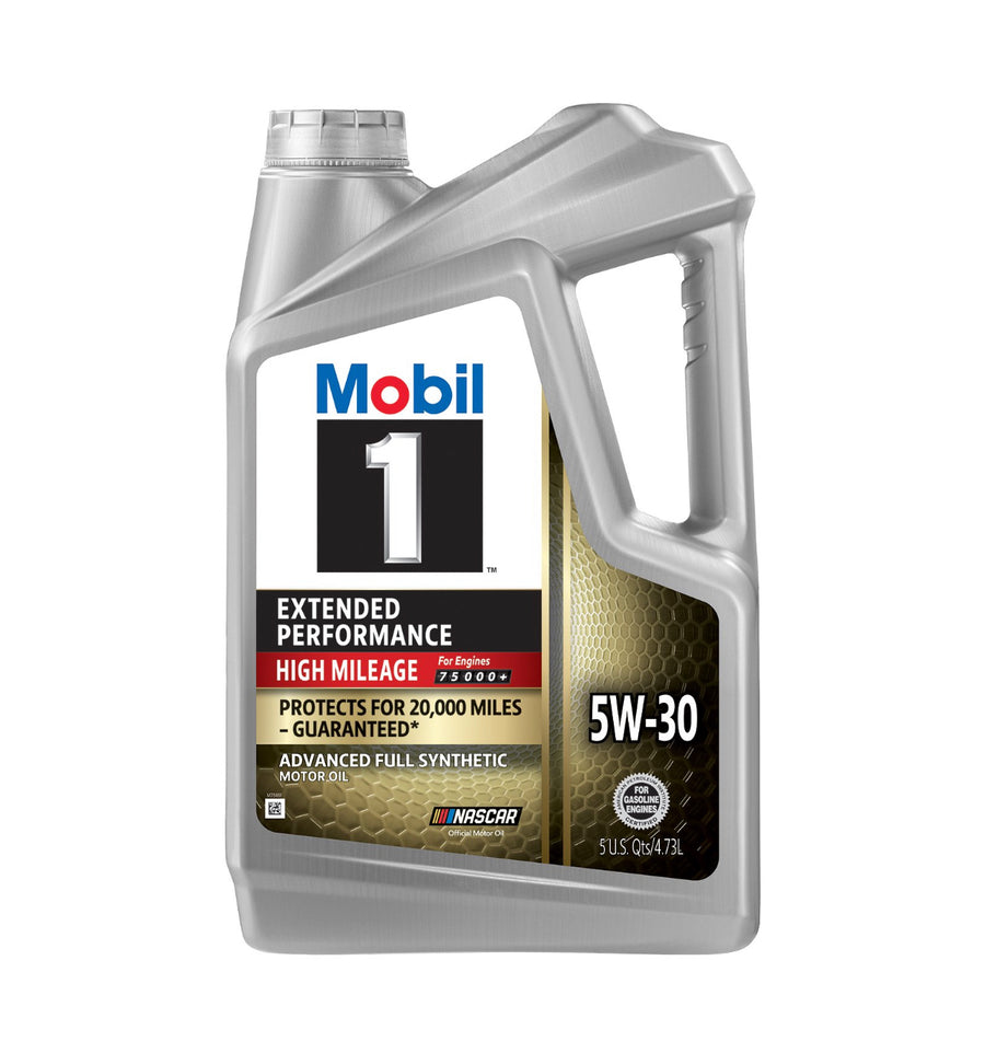 MOBIL 1 EXTENDED PERFORMANCE HIGH MILEAGE FOR 20.000 MILE 5W-30 5QT (3 park)