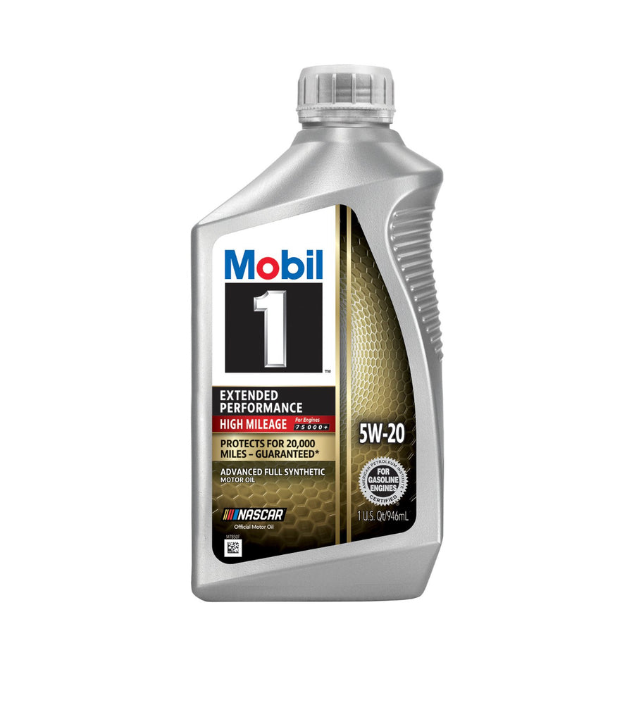 MOBIL 1 EXTENDED PERFORMANCE HIGH MILEAGE FOR 20.000 MILE 5W-20 1QT (6 park)