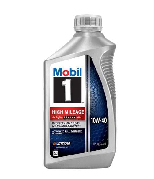 MOBIL 1 HIGH MILEAGE PROTECTORS FOR 10.000 MILE 10W-40 1QT (6 pack)
