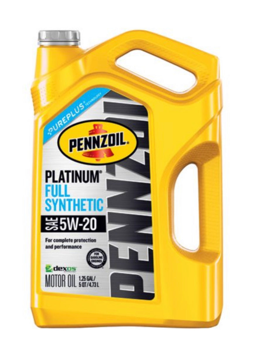 PENNZOIL PLATINUM FULL SYNTHETIC (PUREPLUS) SAE 5W-20 5QT (3 pack)
