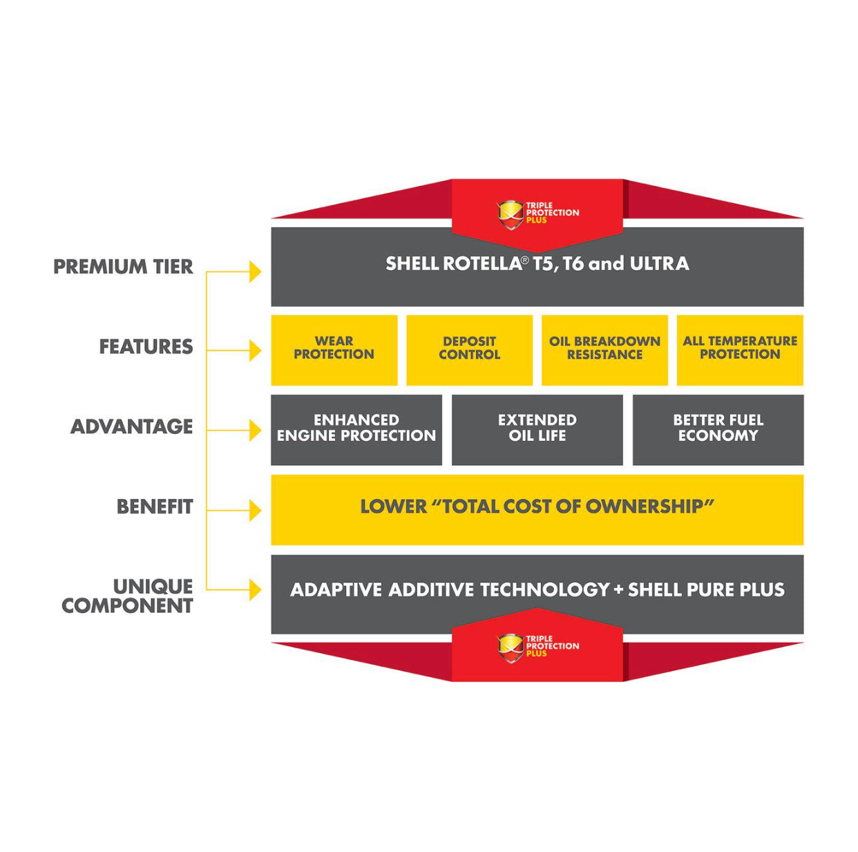 SHELL ROTELLA T6 MULTI-VEHICLE FULL SYNTHETIC SAE 5W-30 1GAL (3 pack)