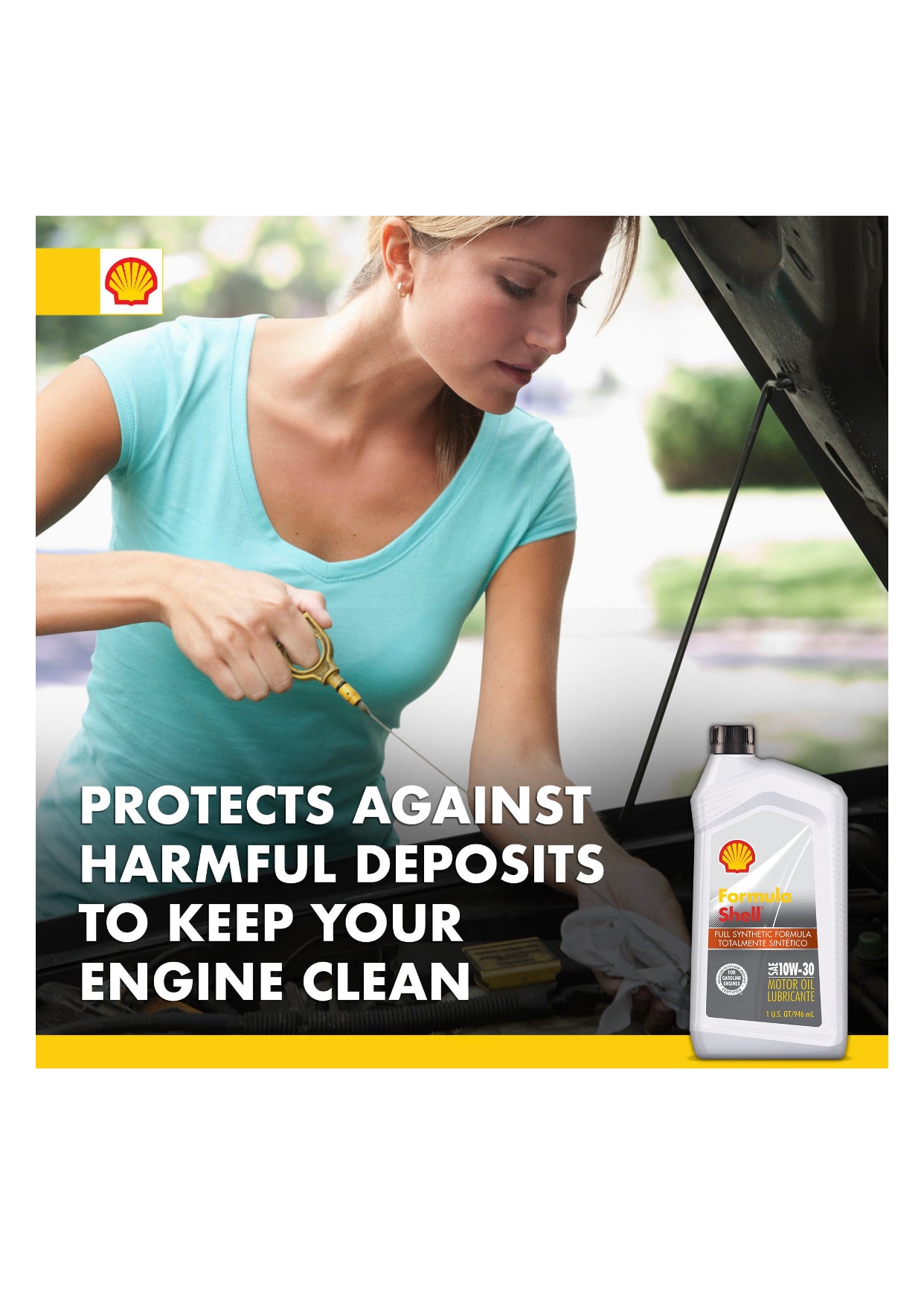 FORMULA SHELL FULL SYNTHETIC SAE 10W-30 1QT (6 pack)