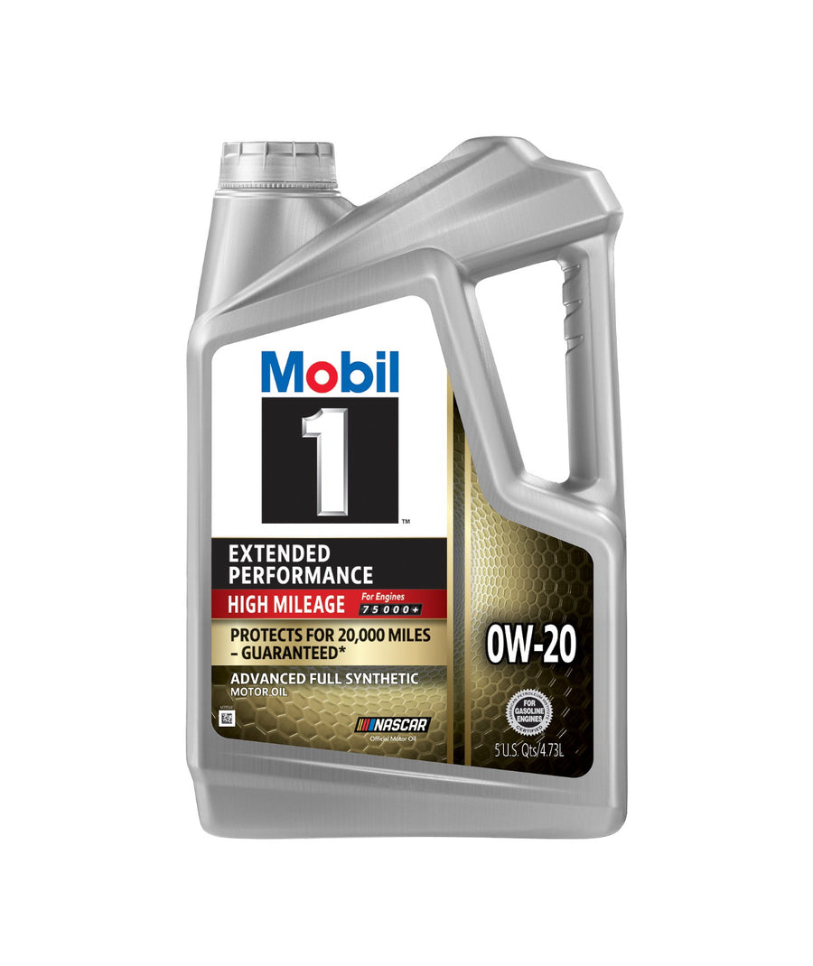 MOBIL 1 EXTENDED PERFORMANCE HGH MILEAGE FOR 20.000 MILES 0W-20 5QT (3 park)