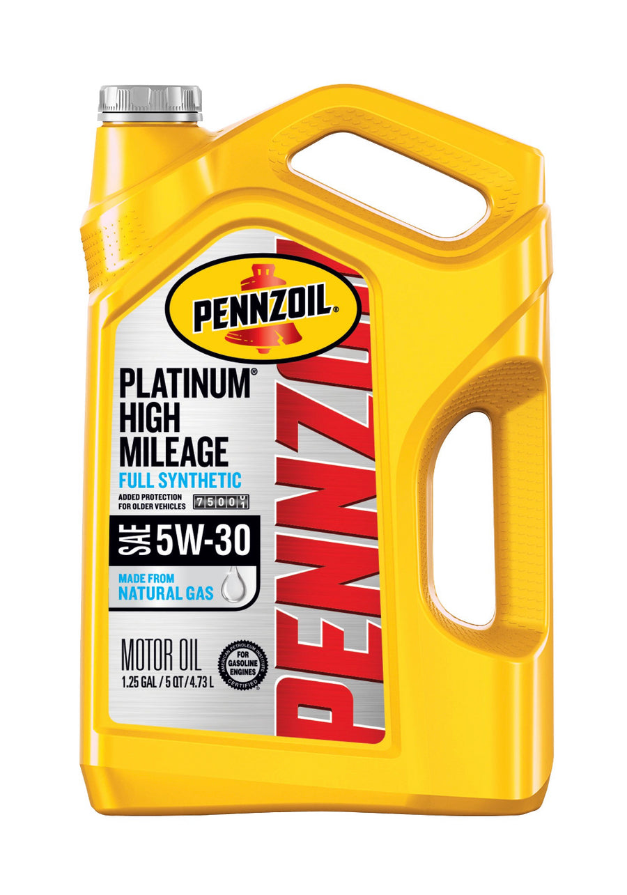PENZZOIL PLATINUM HIGH MILEAGE FULL SYNTHETIC SAE 5W-30 5QT (3 pack)