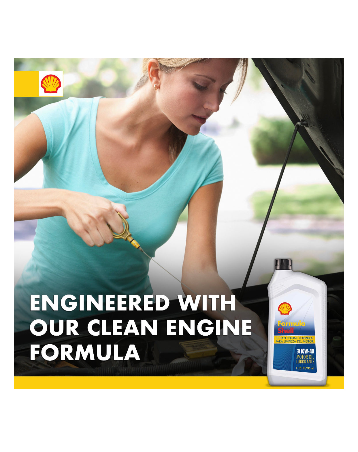 FORMULA SHELL CLEAN ENGINE FORMULA SAE 10W-40 1QT (6 pack)
