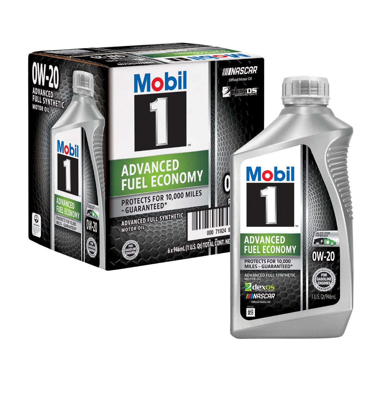 MOBIL 1 ADVANCED ECONOMY PROTECTS FOR 10.000 MILES 0W-20 1QT (6 pack)