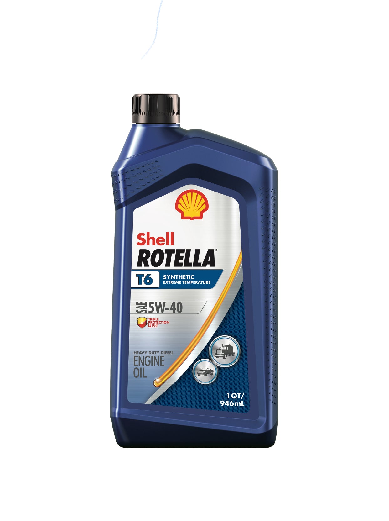 SHELL ROTTELA T6 SYNTHETIC SAE 5W-40 1QT (6 pack)