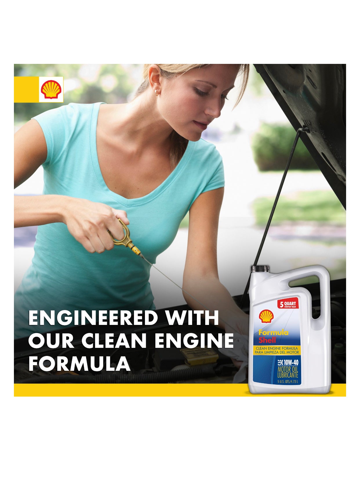 FORMULA SHELL CLEAN ENGINE SAE 10W-40 5QT (3 pack)