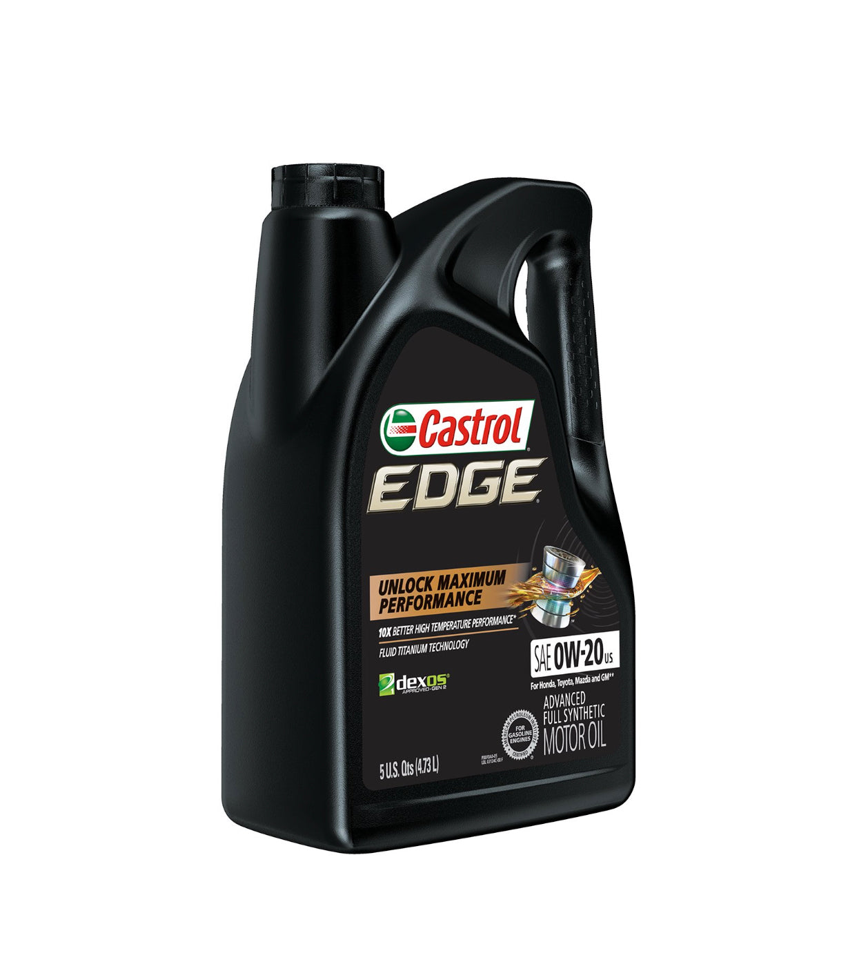 CASTROL EDGE UNLOCK MAXIMUN PERFORMANCE SAE 0W-20 5QT (3 pack)
